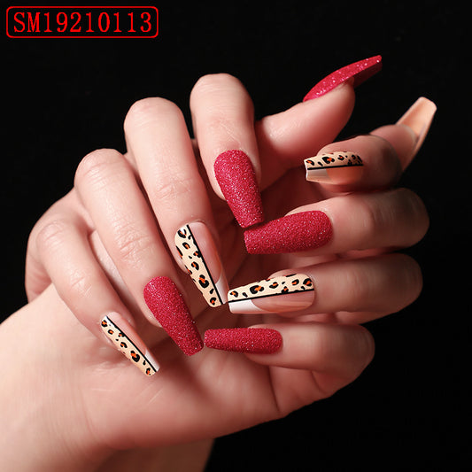 Nepnagels Red Color Leopard Print Ballet
