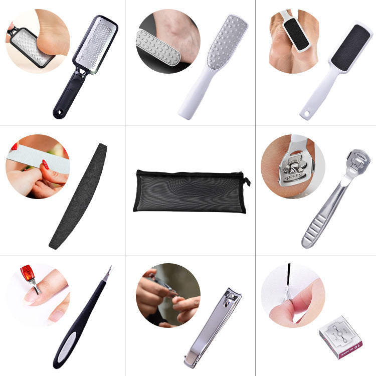 Manicure Voet Nagelknipper Pedicure Mesh Tas Set