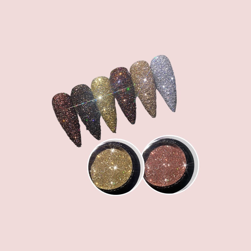 Glitter Nails Crystal Diamond Powder Net Celebrity Vibrato | Meerdere kleuren