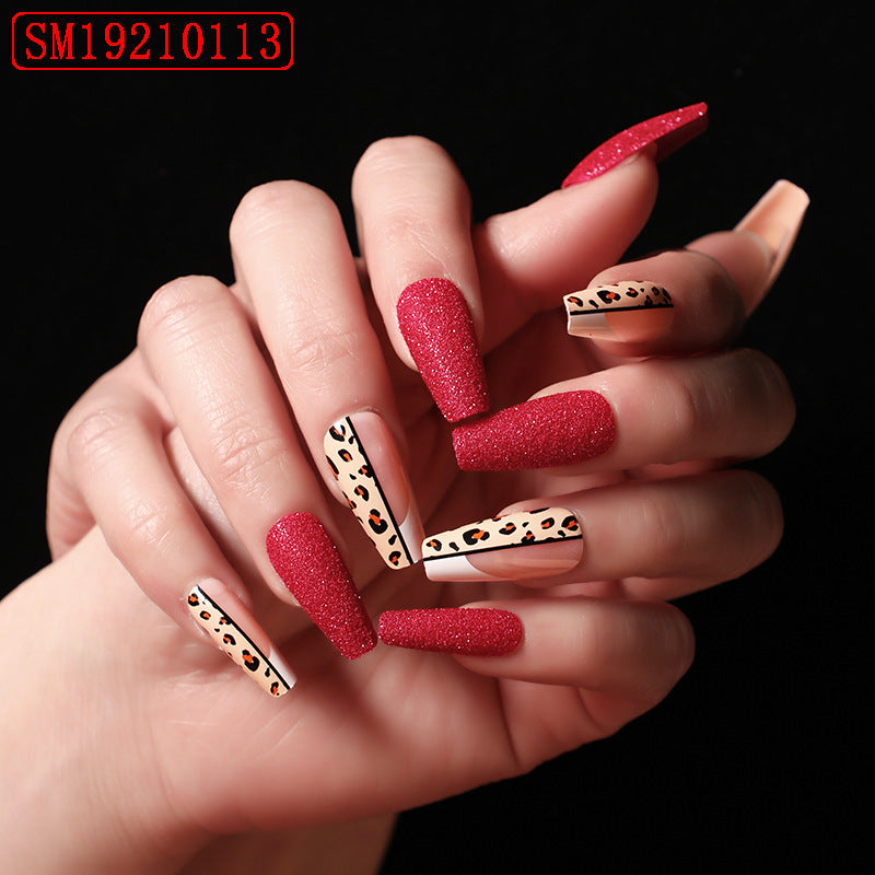 Nepnagels Red Color Leopard Print Ballet