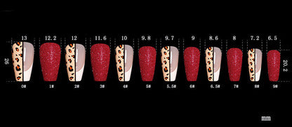 Nepnagels Red Color Leopard Print Ballet