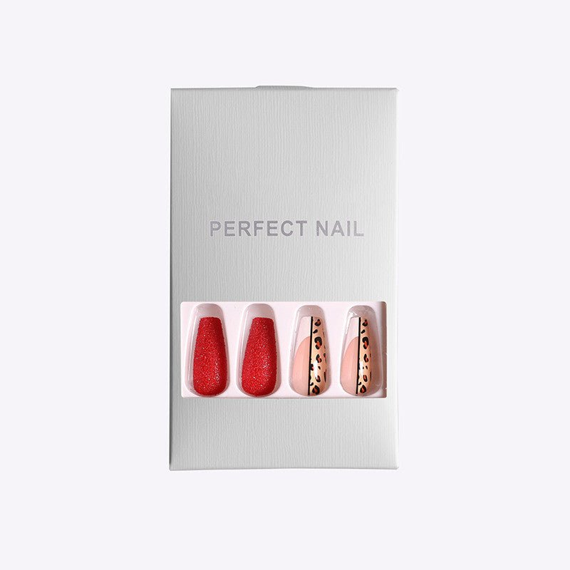 Nepnagels Red Color Leopard Print Ballet