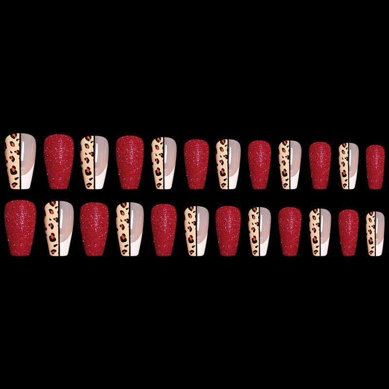 Nepnagels Red Color Leopard Print Ballet