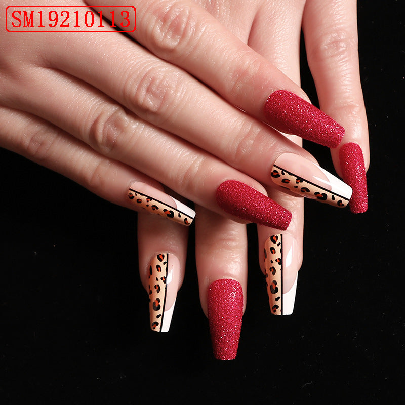 Nepnagels Red Color Leopard Print Ballet