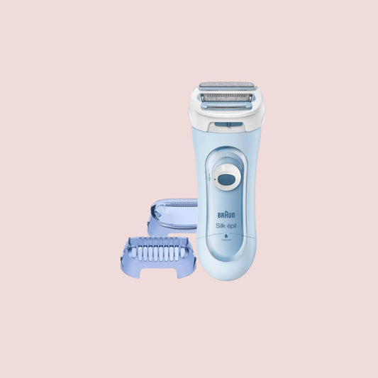 Epilator set met accessoires, Braun, wit/blauw (BRA-LS5160)