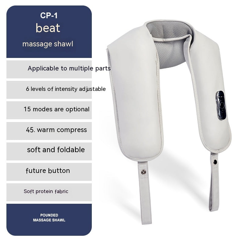 schouder- en nekmassager clip met kneedfunctie en elektrisch