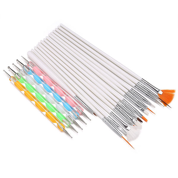 Nagelkwasten set | Meerdere kleuren